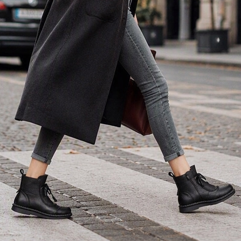 Nyhet✨|Klassiska ankelboots för kvinnor – bekväma boots för höst och vardag