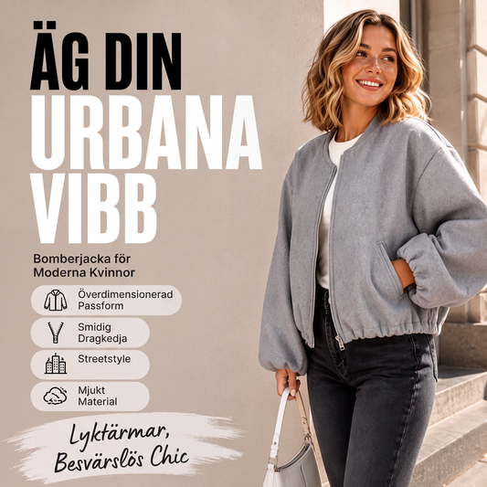 🍂Nya höstnyheter|Kort bomberjacka för kvinnor – Mjuk oversize passform med modern stil