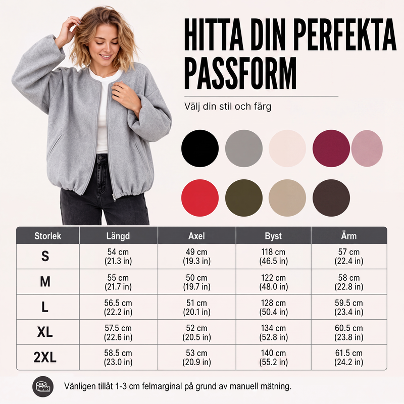 🍂Nya höstnyheter|Kort bomberjacka för kvinnor – Mjuk oversize passform med modern stil
