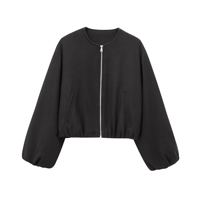 🍂Nya höstnyheter|Kort bomberjacka för kvinnor – Mjuk oversize passform med modern stil