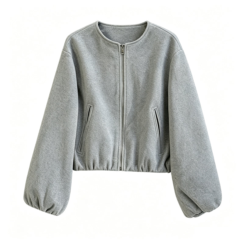 🍂Nya höstnyheter|Kort bomberjacka för kvinnor – Mjuk oversize passform med modern stil