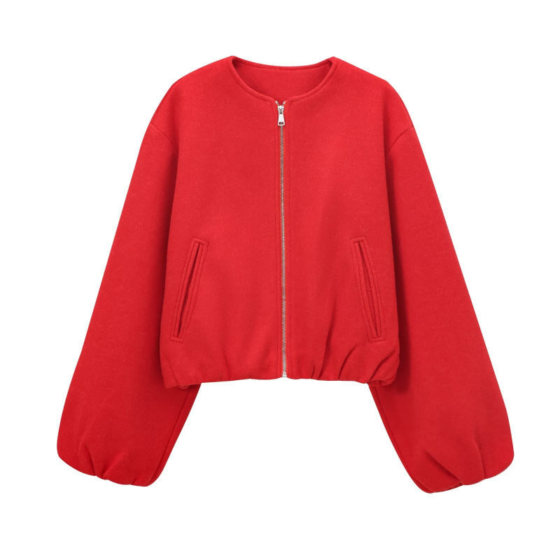 🍂Nya höstnyheter|Kort bomberjacka för kvinnor – Mjuk oversize passform med modern stil