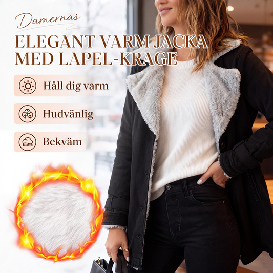 Nya ankomster📦|Varm Damjacka med Mjuk Insida – Elegant Krage och Bekväm Passform