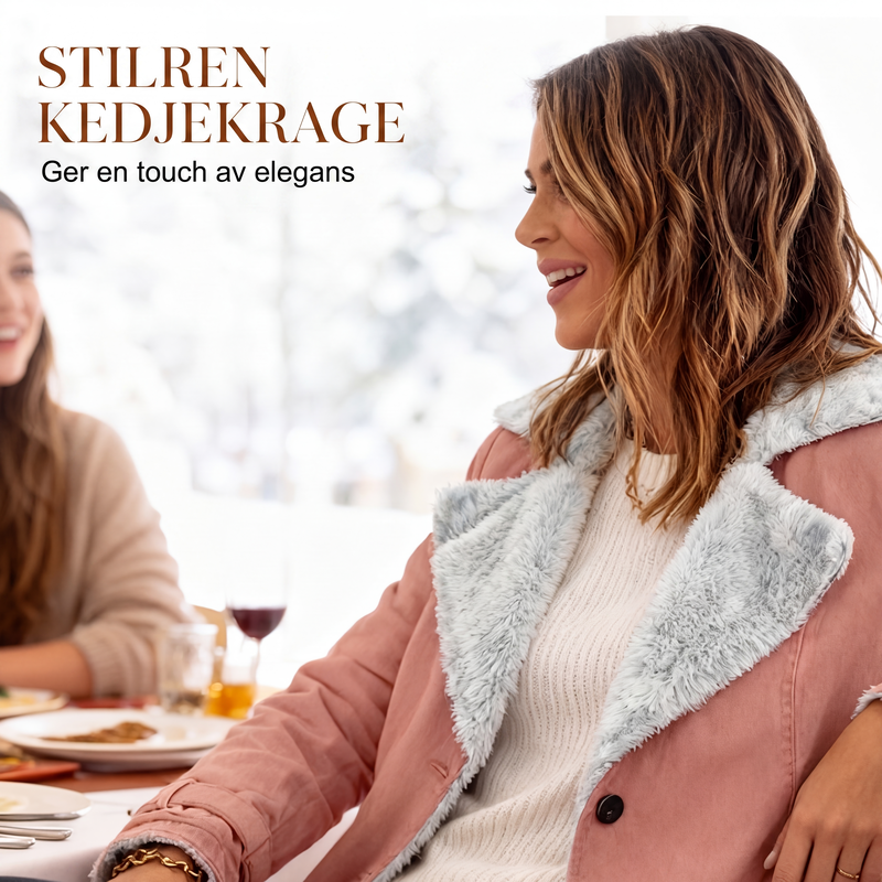 Nya ankomster📦|Varm Damjacka med Mjuk Insida – Elegant Krage och Bekväm Passform