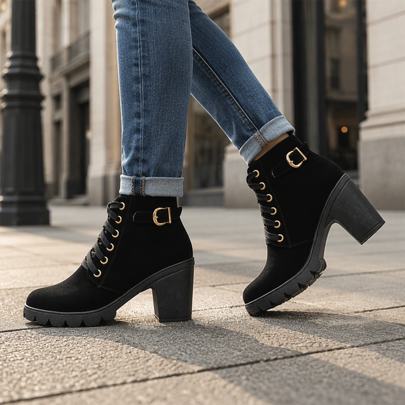 Nya ankomster📦|Vintage Stövletter för Kvinnor – Bekväma Boots med Stabil Klack