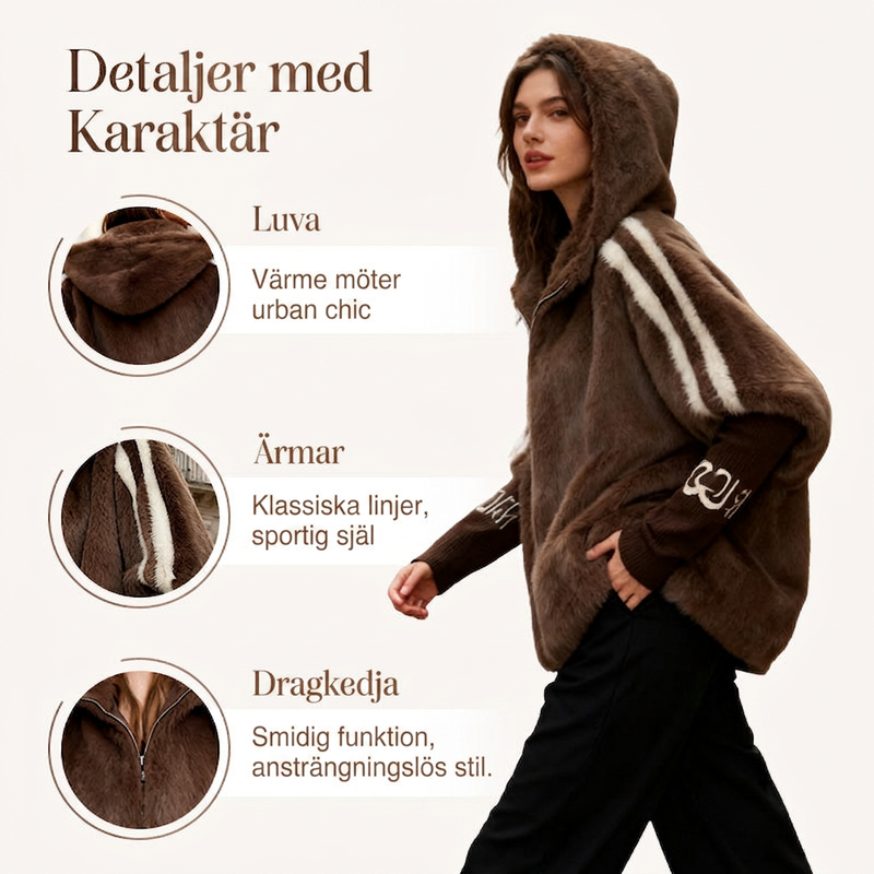 🧥Mjuk Fleecejacka för Kvinnor med Huva – Varm & Bekväm Fritidsjacka