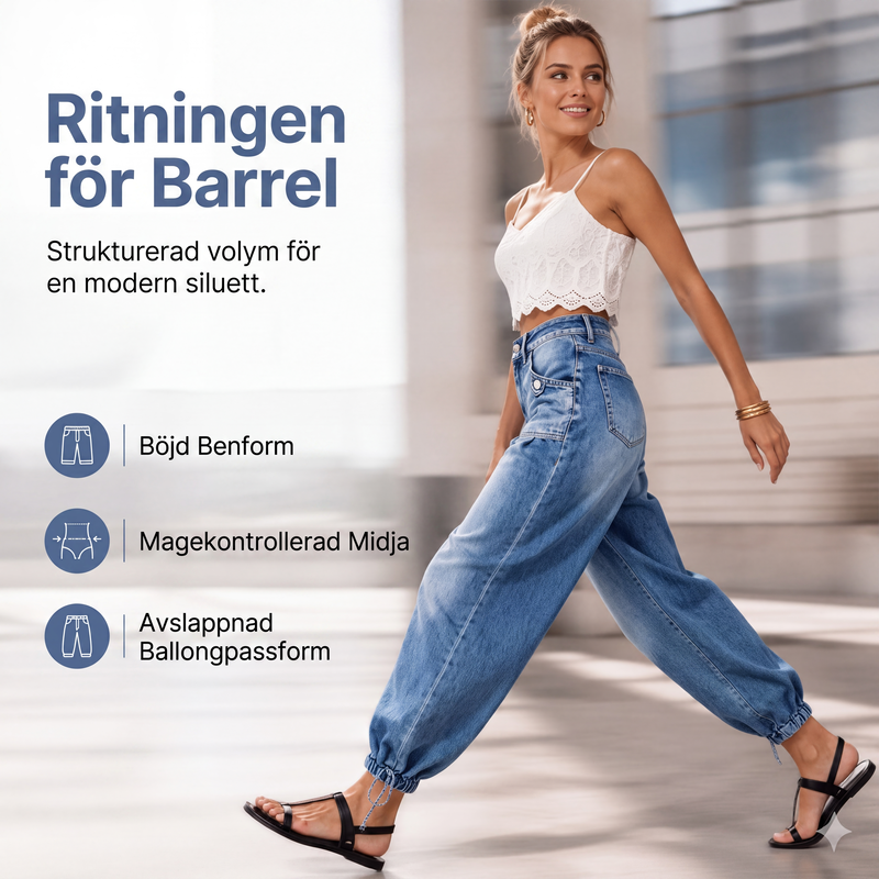 ⏳ Het erbjudande! |Högmidjade Stretchjeans för Kvinnor – Bekväm Passform och Smickrande Siluett