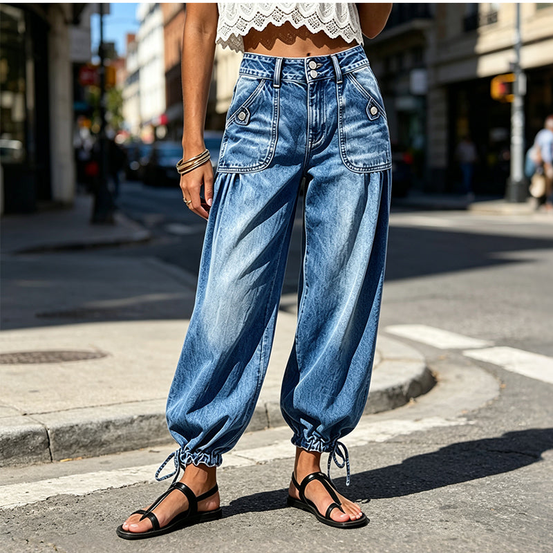 ⏳ Het erbjudande! |Högmidjade Stretchjeans för Kvinnor – Bekväm Passform och Smickrande Siluett