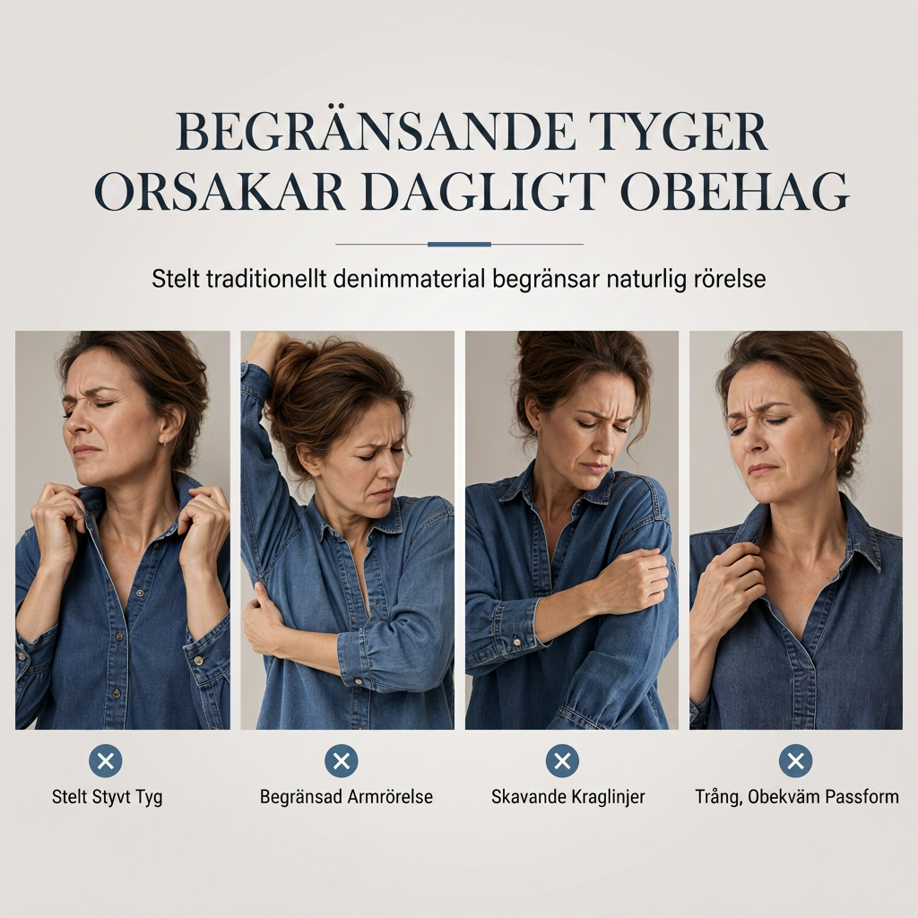 📢📢50 % rabatt!!!🎉✨Oversized Denimtröja Dam – Mjuk V-ringad Jeansskjorta med Fladderärm & Avslappnad Passform