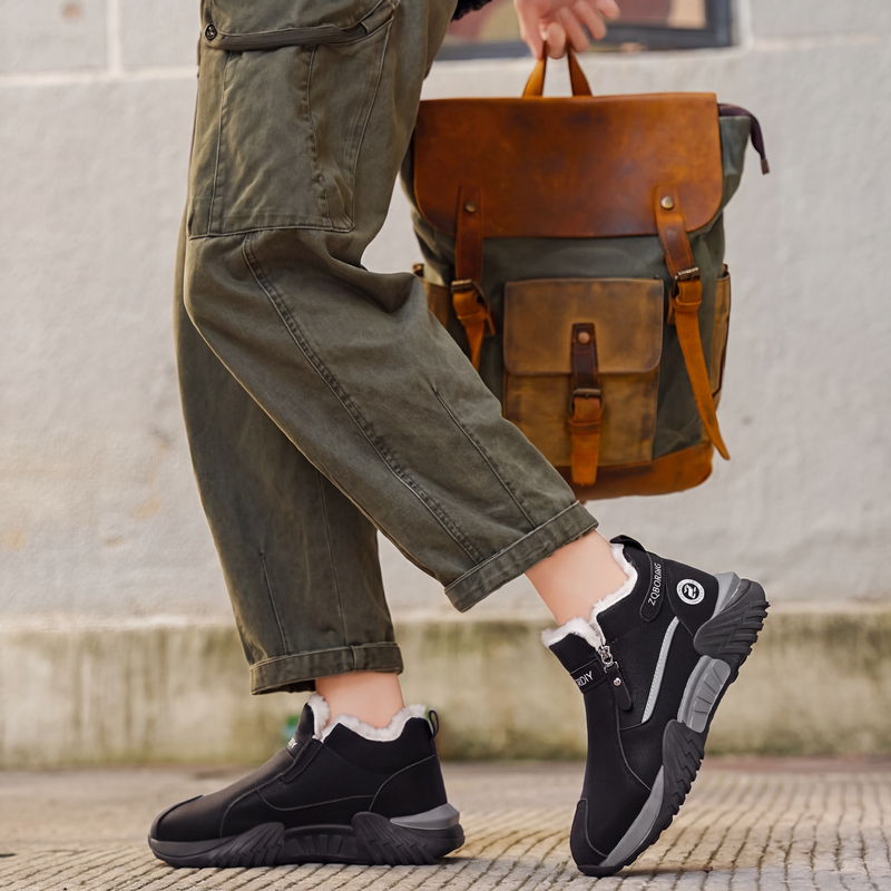 Bästsäljare🔥|Herrarnas Varma Sneakers – Vinterfodrade Komfortskor med Mjuk Foder för Kalla Dagar