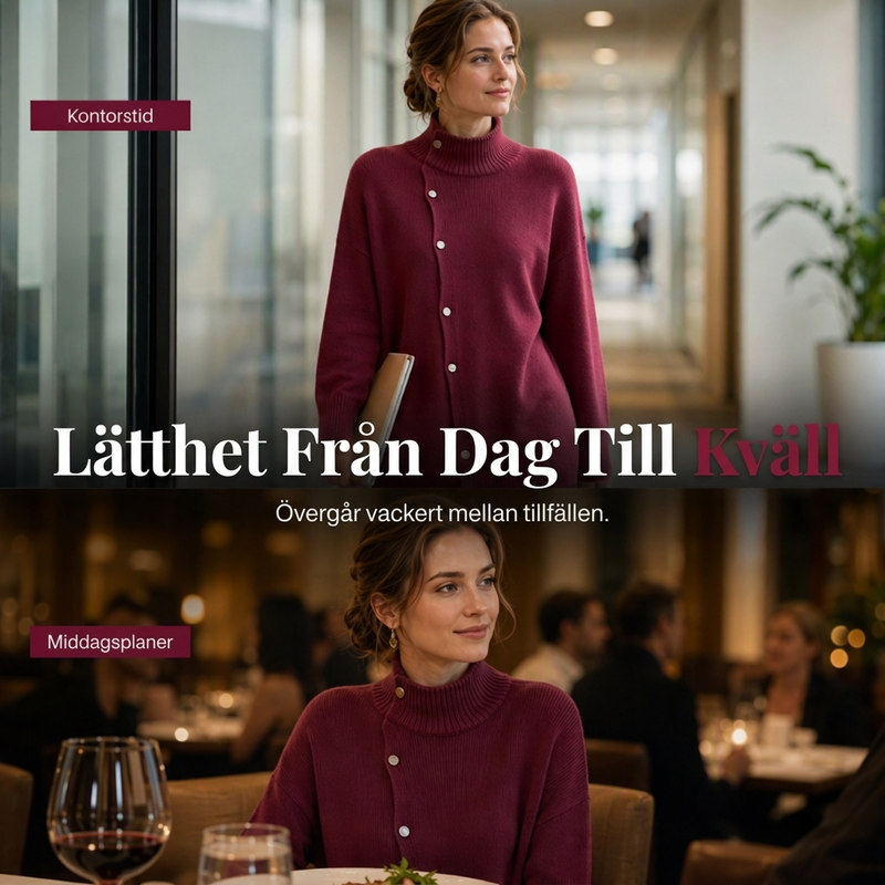 🍂Nya höstnyheter|Mysig Elegant Kofta för Dam – Lång Passform och Mjuk Komfort för Höstens Alla Dagar
