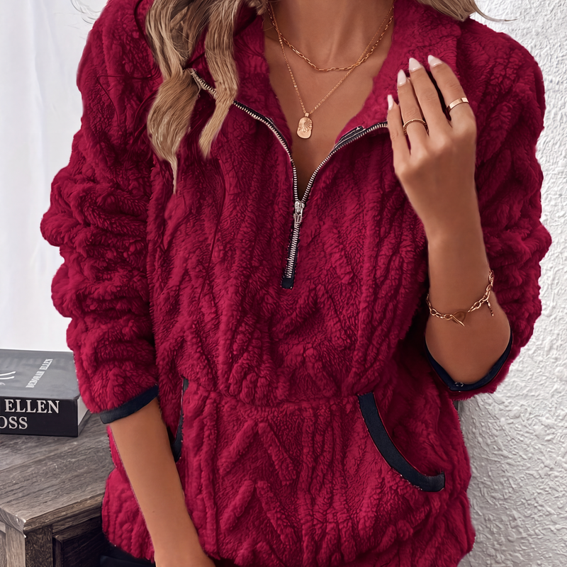 🍂Nya höstnyheter|Mysig Fleece Tröja för Dam – Varm Komfort och Elegant Stil för Kalla Höstdagar