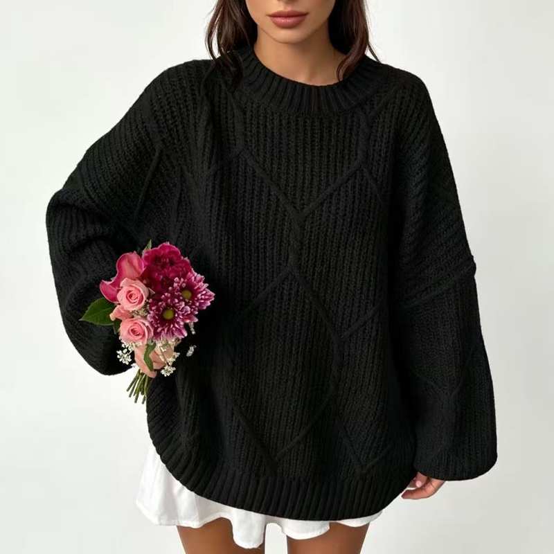 🍂Höstens bästsäljare|Mysig Kabelstickad Tröja för Dam – Varm Komfort & Elegant Höststil