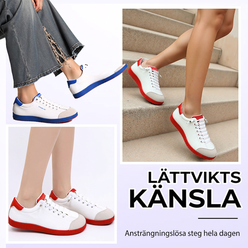 🍂 Komfortabla Damskor med Bred Tåbox – Perfekta för Promenader & Vardag