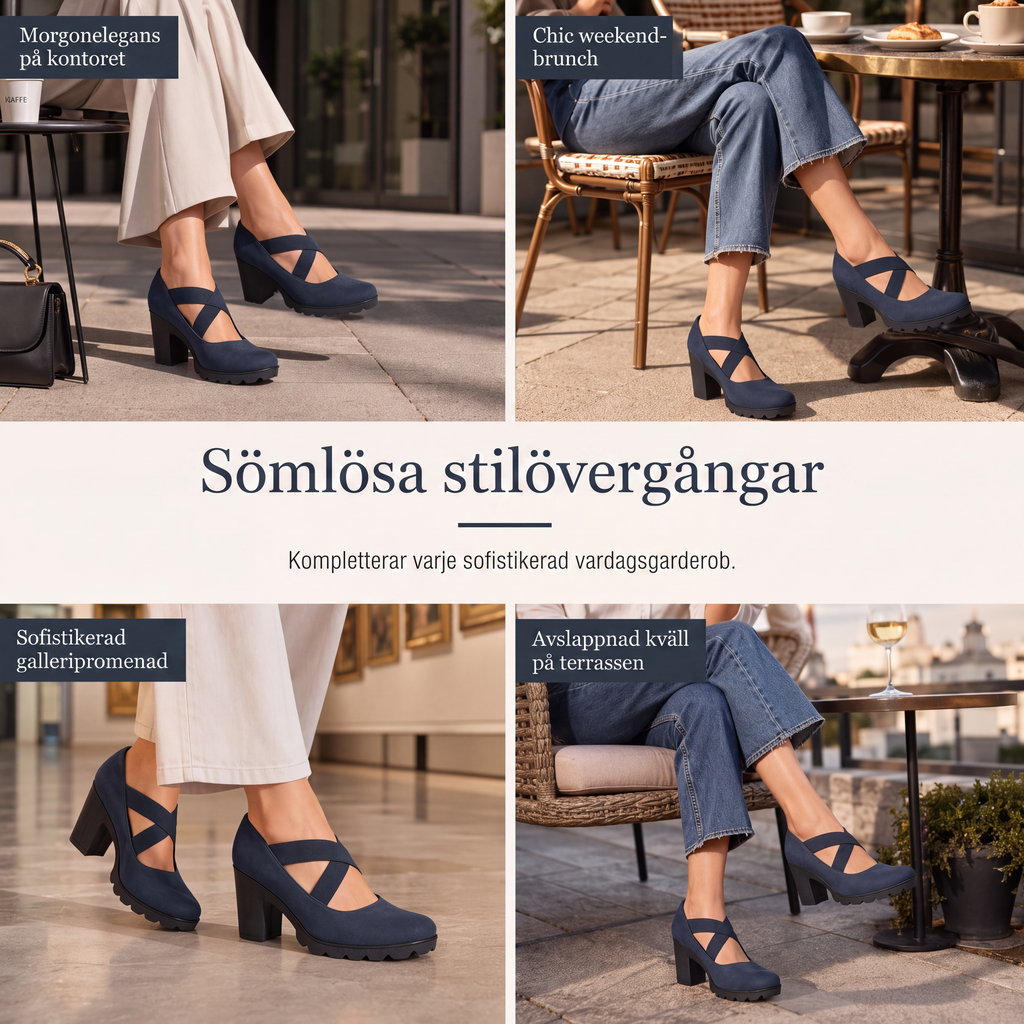 ✨Eleganta Mary Jane Klackskor för Dam – Stabil Komfort med Rund Tå & Blockklack