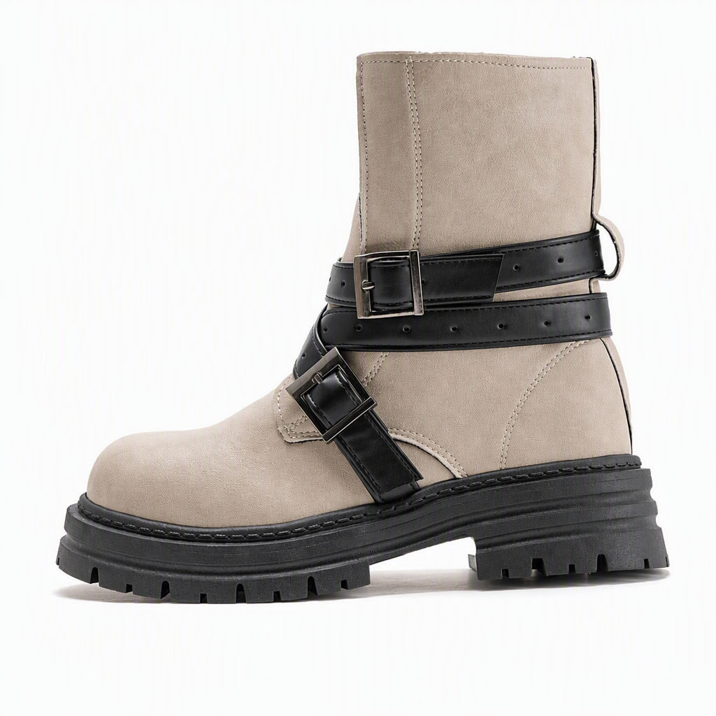 🍂 Höstens Favorit | Bekväma Damboots med Stabil Klack & Mjuk Passform