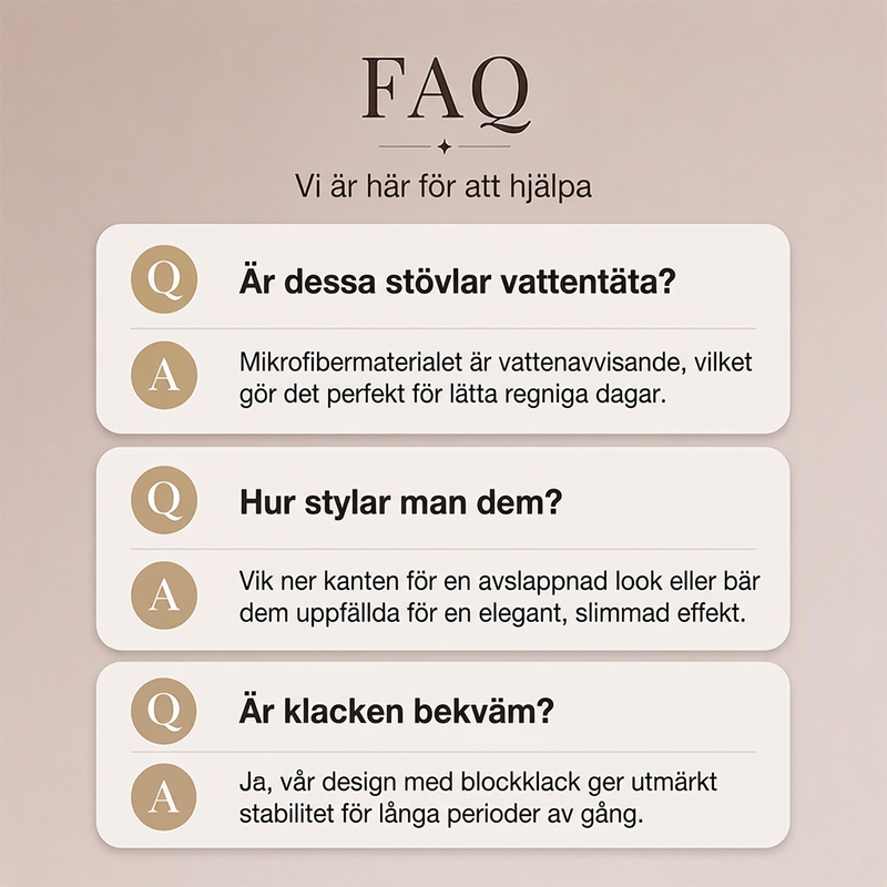 🍂 Höstens Eleganta Stövlar | Stretchdesign Med Bekväm Blockklack För Dam