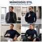 Herrslimmad mock turtleneck-topp