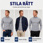 Herrslimmad mock turtleneck-topp