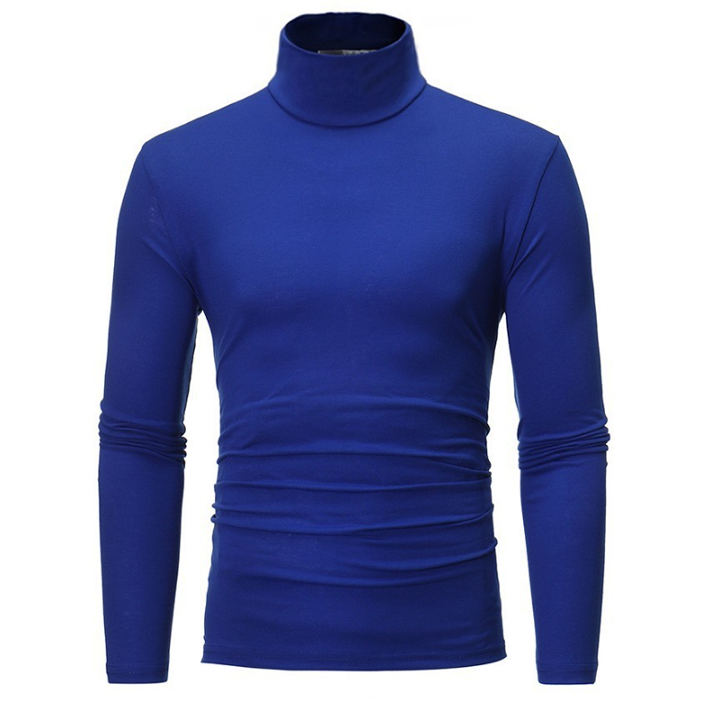 Herrslimmad mock turtleneck-topp