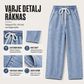 Manliga lösa raka jeans