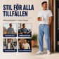 Manliga lösa raka jeans