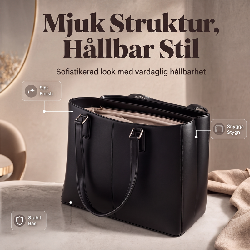 Mode mjuka handväskor i syntetiskt läder för kvinnor