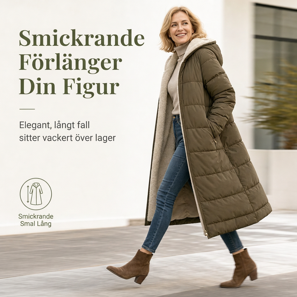 📢🎉50 % rabatt!!!🛍️✨Vändbar, vadderad slim fit-kappa med huva