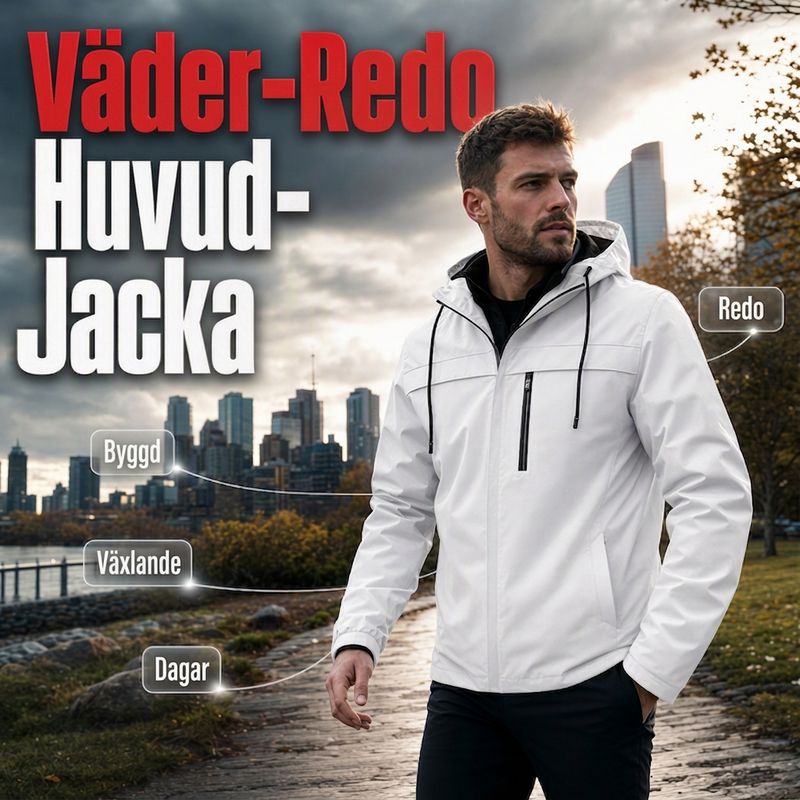 Väderanpassad huvjacka