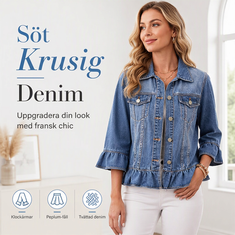 ⏳ Het erbjudande! |Tidlös denimjacka för damer – Bekväm, elegant och lätt att matcha