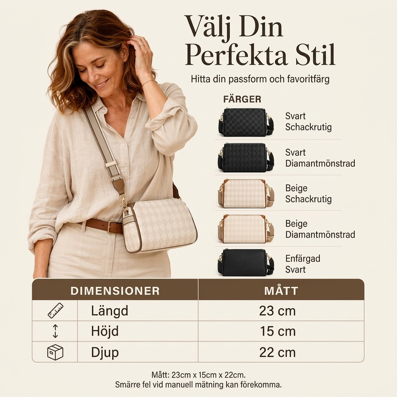 Nyhet✨|Elegant axelväska för kvinnor – Stilren design med smart förvaring