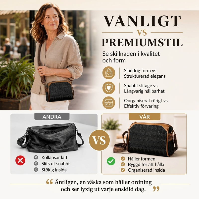 Nyhet✨|Elegant axelväska för kvinnor – Stilren design med smart förvaring