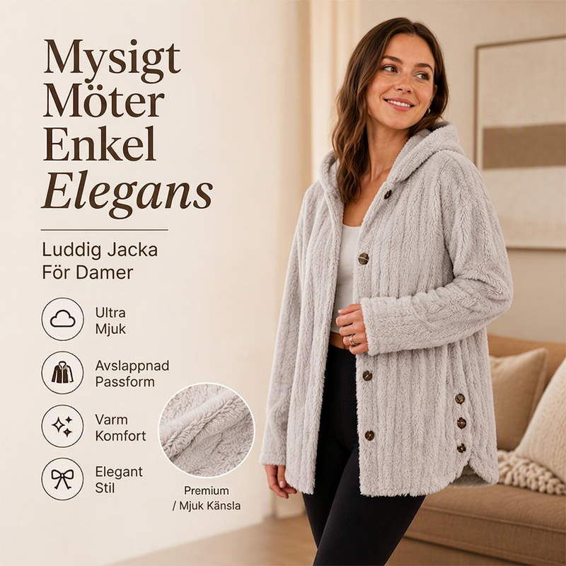 🍂Bästsäljande höstnyheter|Mysig teddyjacka för kvinnor – Varm, mjuk och elegant vardagsstil