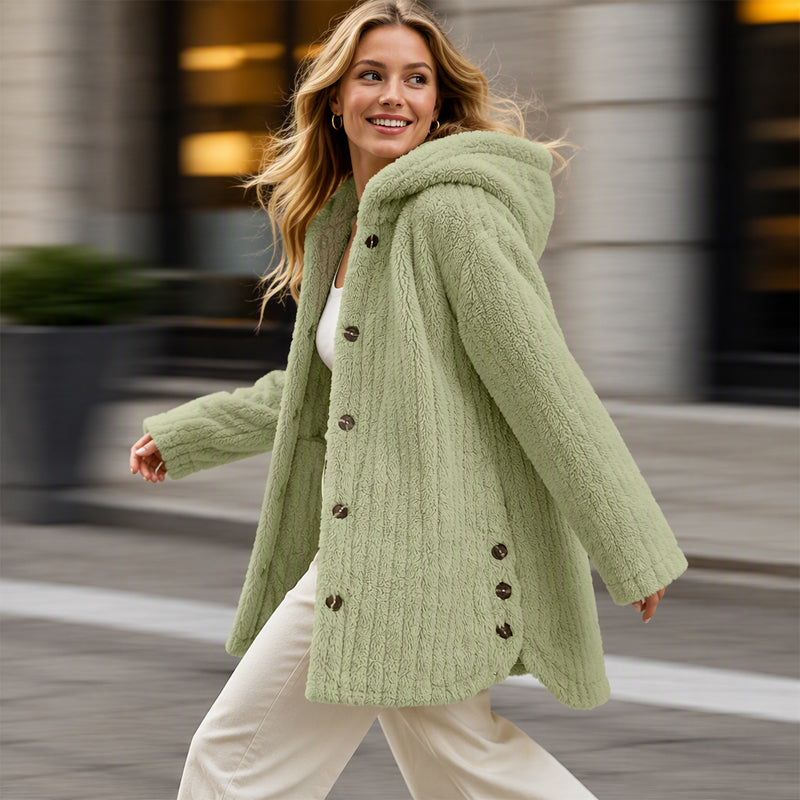 🍂Bästsäljande höstnyheter|Mysig teddyjacka för kvinnor – Varm, mjuk och elegant vardagsstil