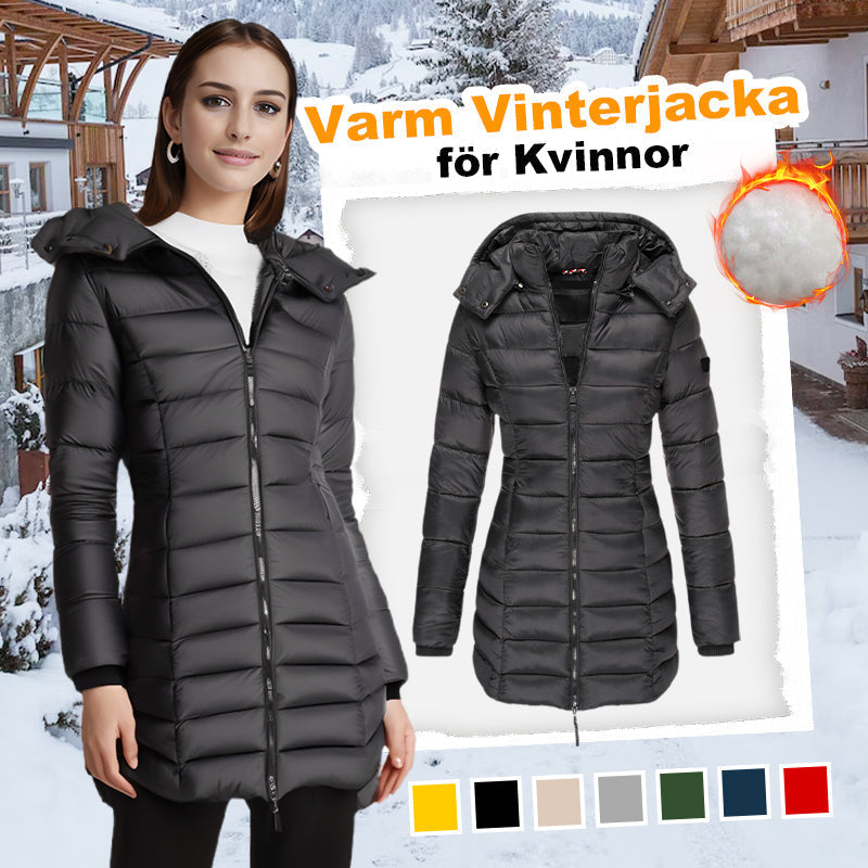 ⏳ Het erbjudande! -50% Rabatt 🌟Varm damjacka med huva – bekväm passform för vardagens alla stunder