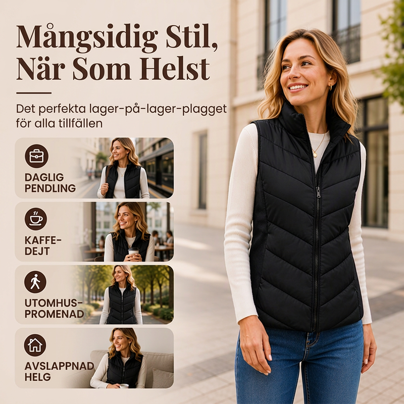 🍂Höstens bästsäljare|Tidlös väst för damer – bekväm passform och perfekt för lager på lager