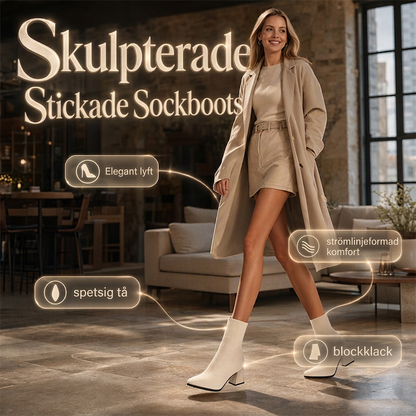 Tidsbegränsat erbjudande✨|Eleganta stickade boots för kvinnor – bekväma steg hela hösten
