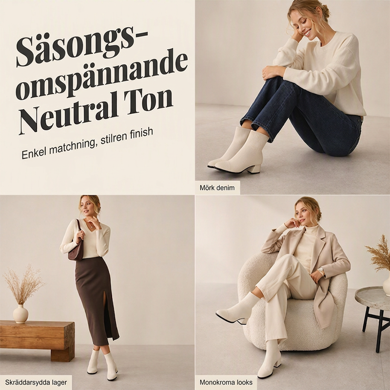 Tidsbegränsat erbjudande✨|Eleganta stickade boots för kvinnor – bekväma steg hela hösten