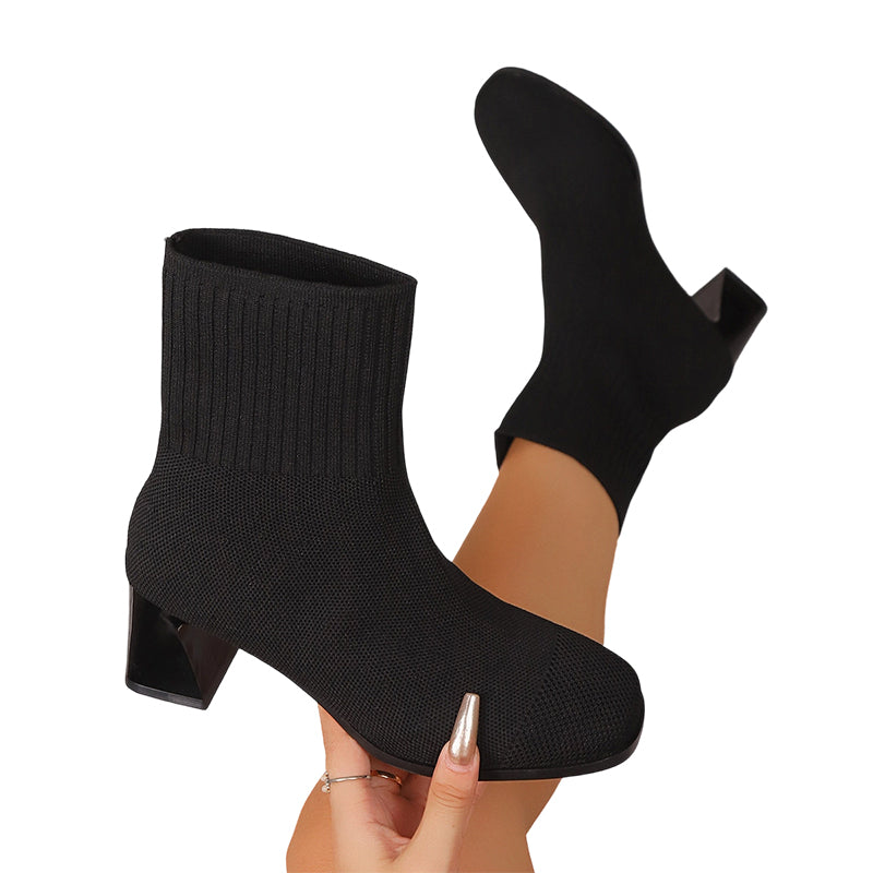 Tidsbegränsat erbjudande✨|Eleganta stickade boots för kvinnor – bekväma steg hela hösten