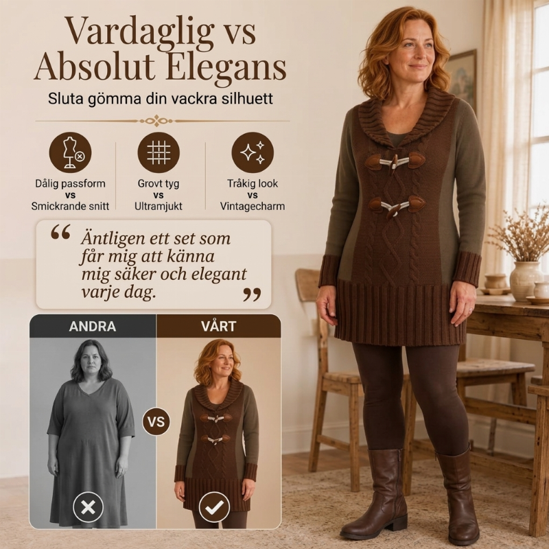 🍂Bästsäljande höstnyheter|Mjuk vintage-inspirerad tröja med vackra detaljer