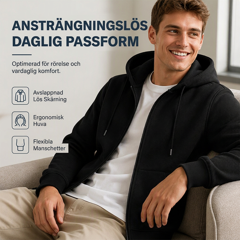 🍂Nya höstnyheter|Tidlös herrhoodie för vardag, fritid och lager-på-lager stil🍍