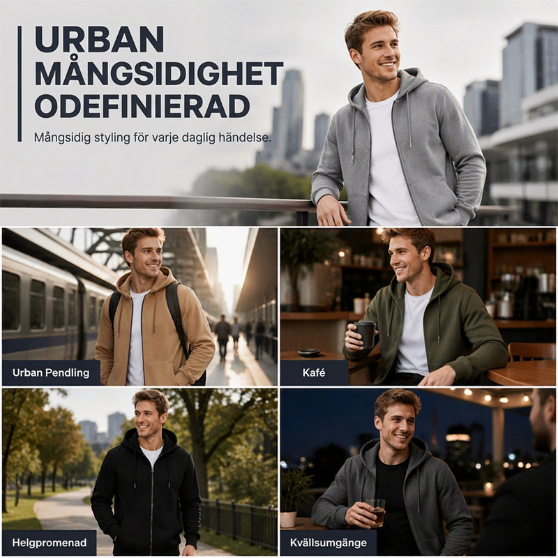 🍂Nya höstnyheter|Tidlös herrhoodie för vardag, fritid och lager-på-lager stil🍍