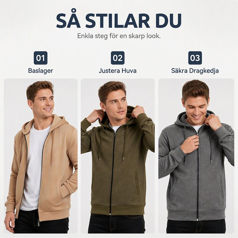 🍂Nya höstnyheter|Tidlös herrhoodie för vardag, fritid och lager-på-lager stil🍍