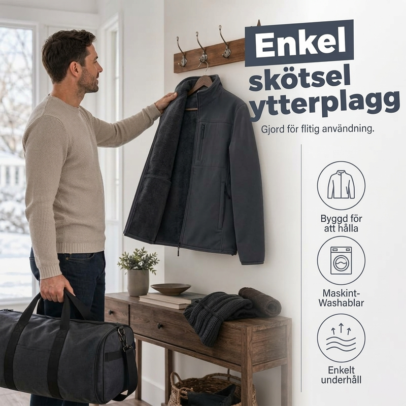 Nyhetserbjudande✨|Varm fleecejacka med praktisk design för vardag och fritid