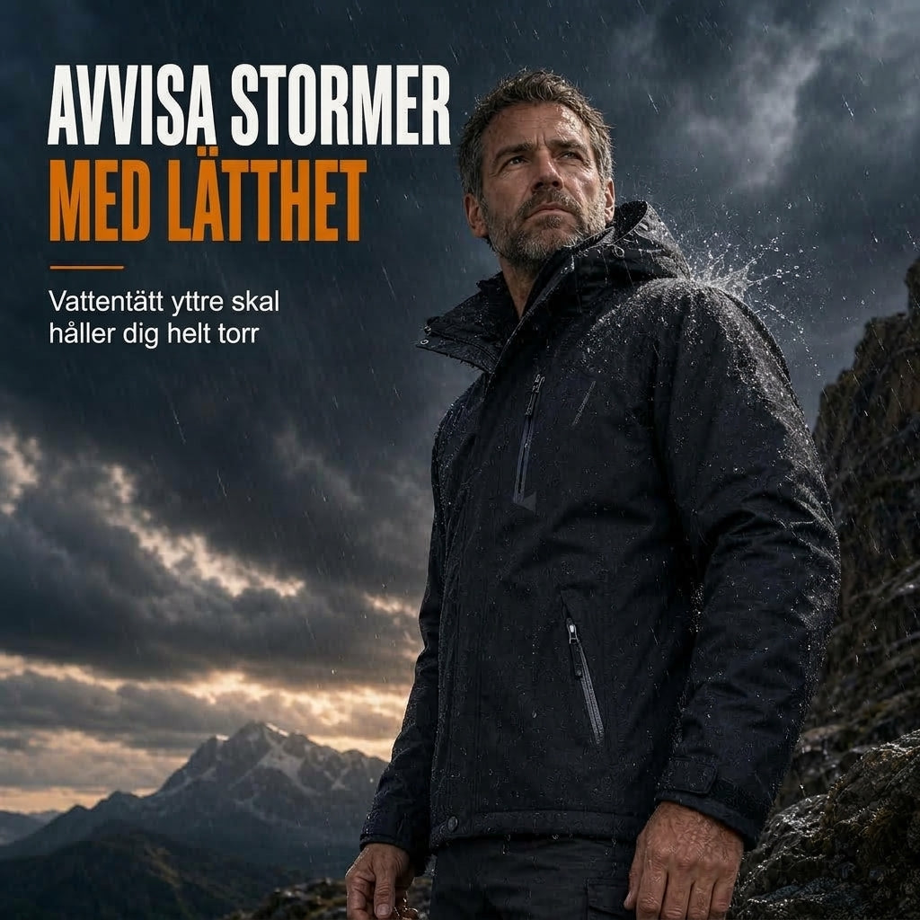 ⏳ Het erbjudande! |Varm herrjacka med fleecefoder – vindtätt skydd för kalla vinterdagar