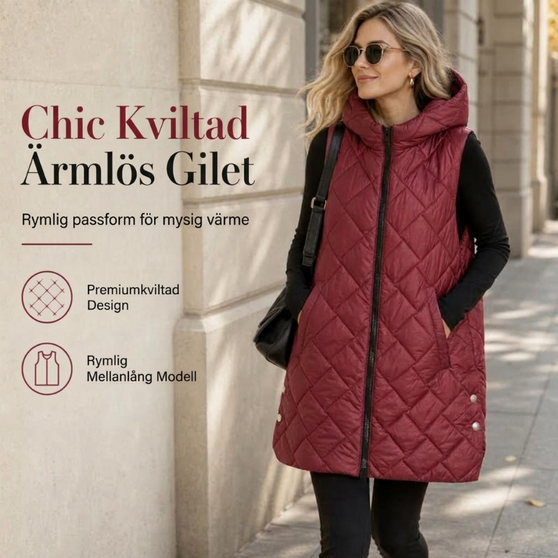 🍂Höstens exklusiva erbjudande🛍️Tidlös Quiltad Västar för Damer – Bekväm Lager-på-Lager Stil
