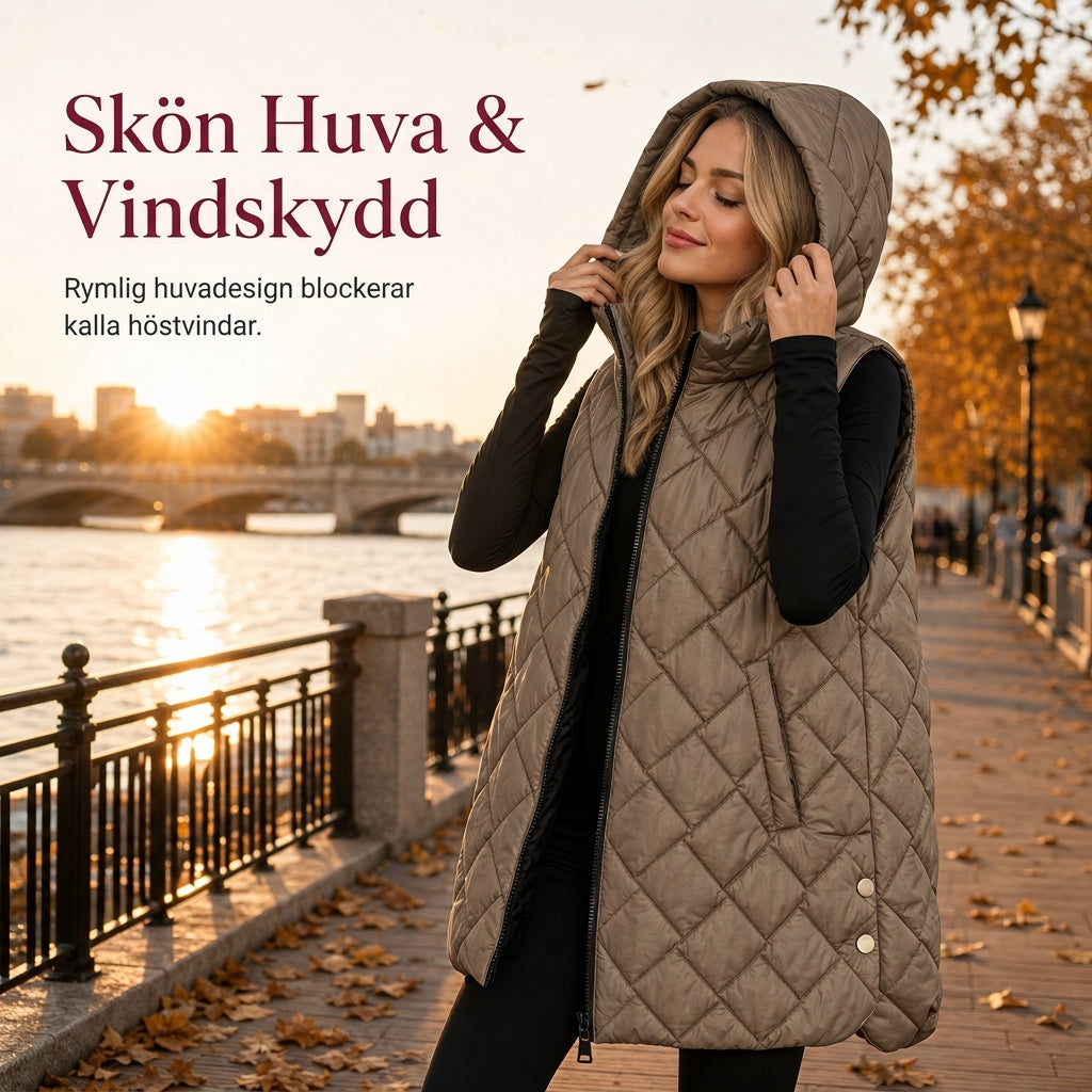 🍂Höstens exklusiva erbjudande🛍️Tidlös Quiltad Västar för Damer – Bekväm Lager-på-Lager Stil
