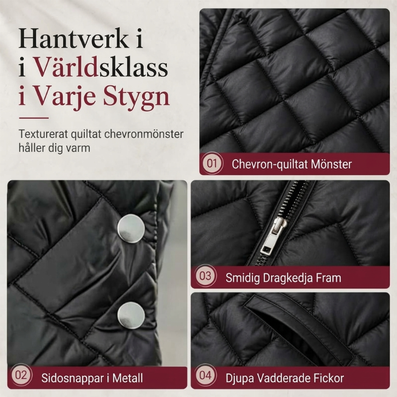 🍂Höstens exklusiva erbjudande🛍️Tidlös Quiltad Västar för Damer – Bekväm Lager-på-Lager Stil