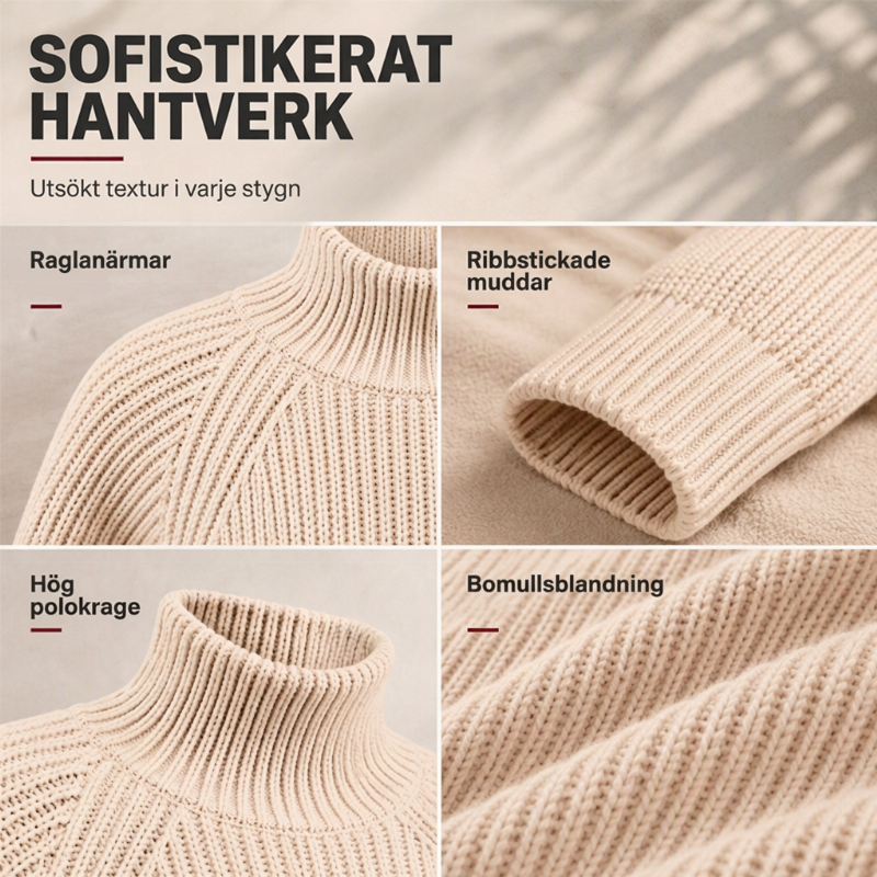 Nyhet ✨|Stickad Klänning Dam med Polokrage – Mjuk Komfort och Elegant Passform för Hösten & Vintern