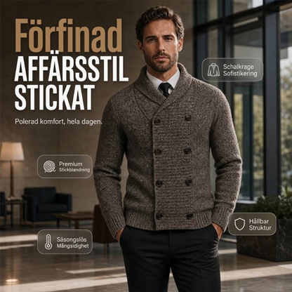 Bekväm Stickad Herrkofta – Mjuk Komfort och Elegant Design för Kalla Dagar